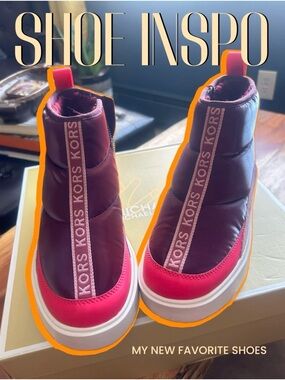 MICHAEL KORS- Emmett Quilted Sneaker Boot. Size:7